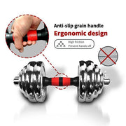 66LBS Adjustable Cast Iron Dumbbell Sets with Portable Packing Box - AthleticResolution